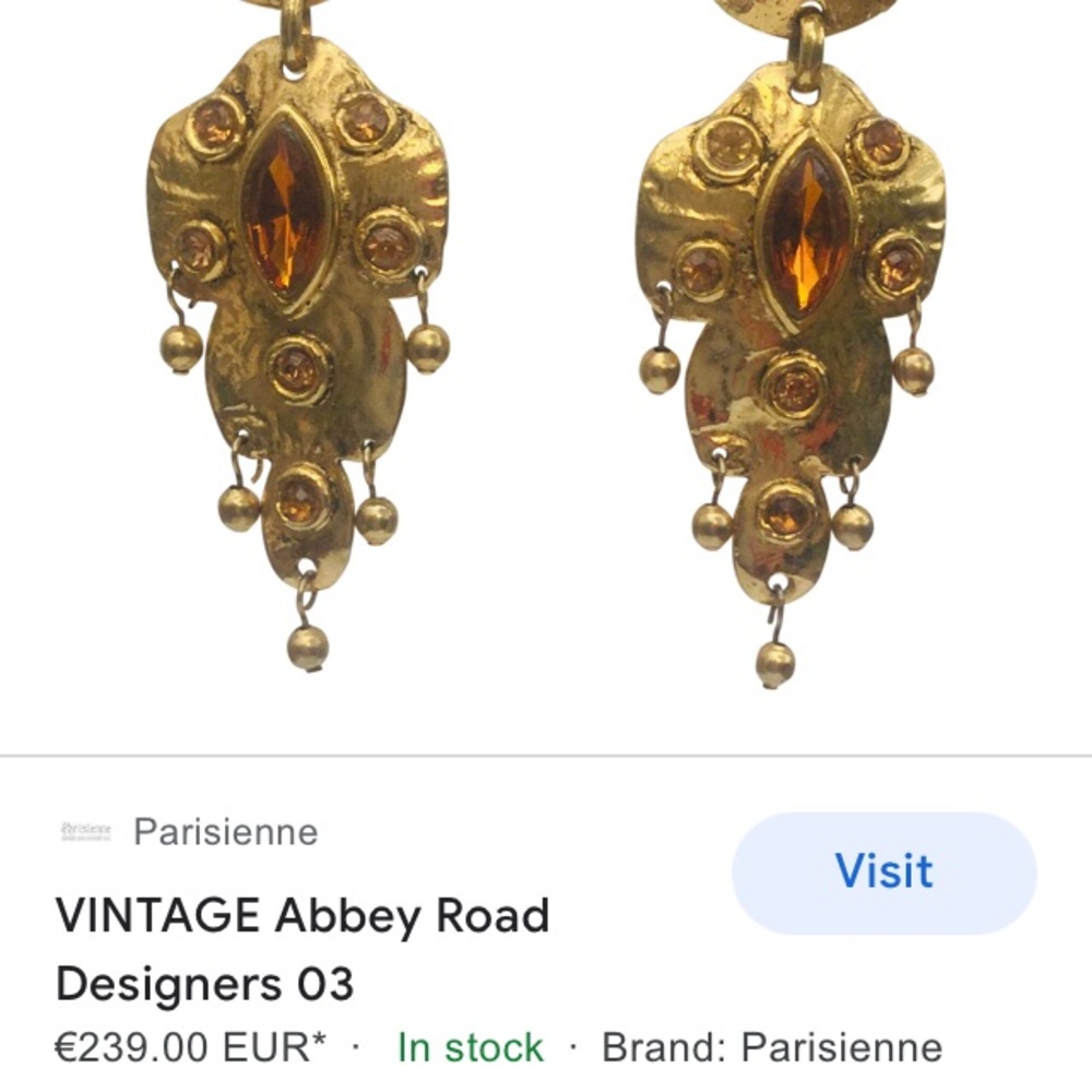 Large Designer Earring - Picture 7 of 9